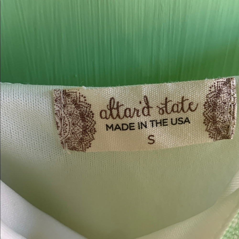Altar’d State Women’s Light Green Floral Dress - size Small - Picture 3 of 5
